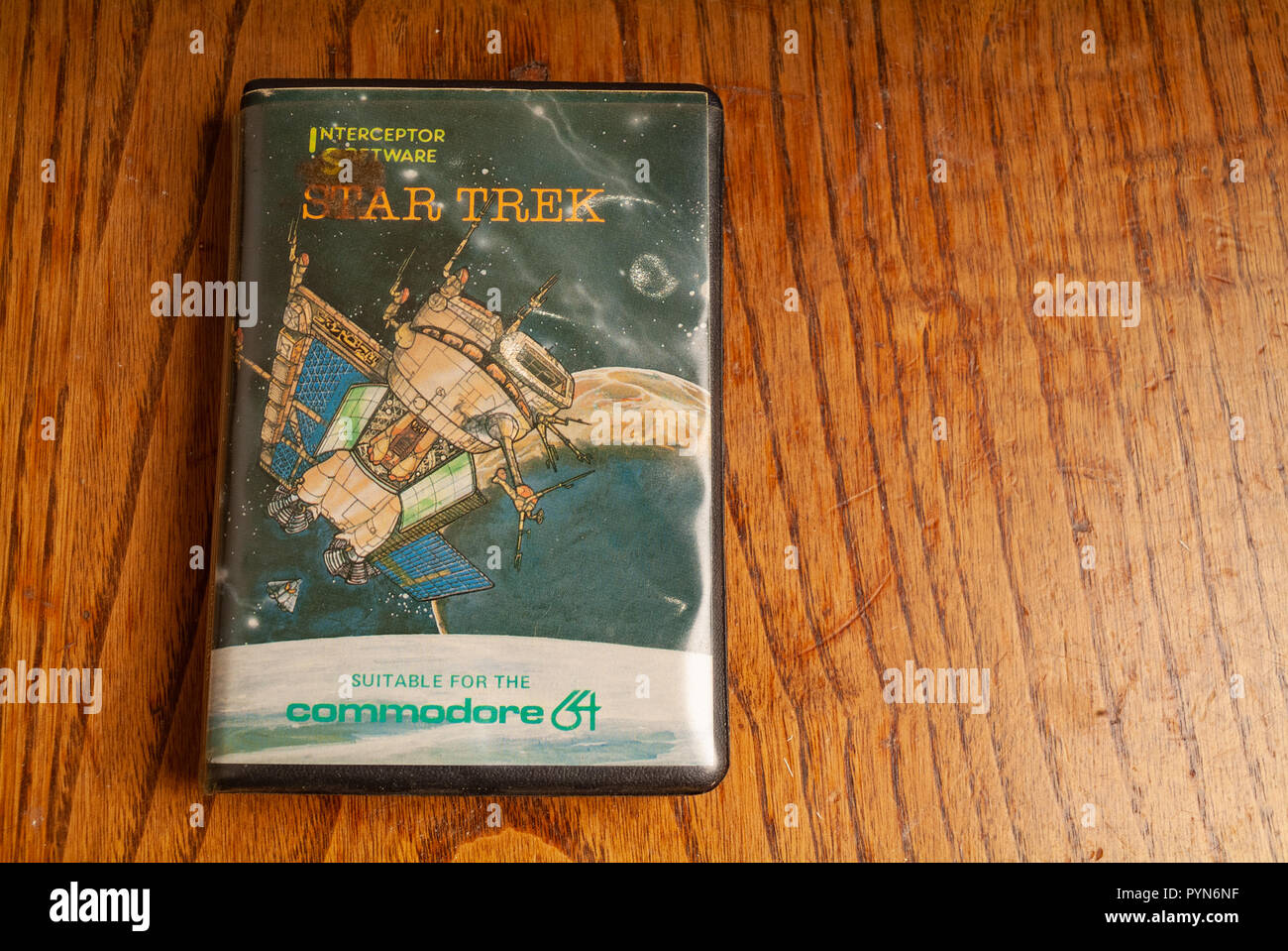 Star Wars 1980s Commodore 64 game cassette Stock Photo
