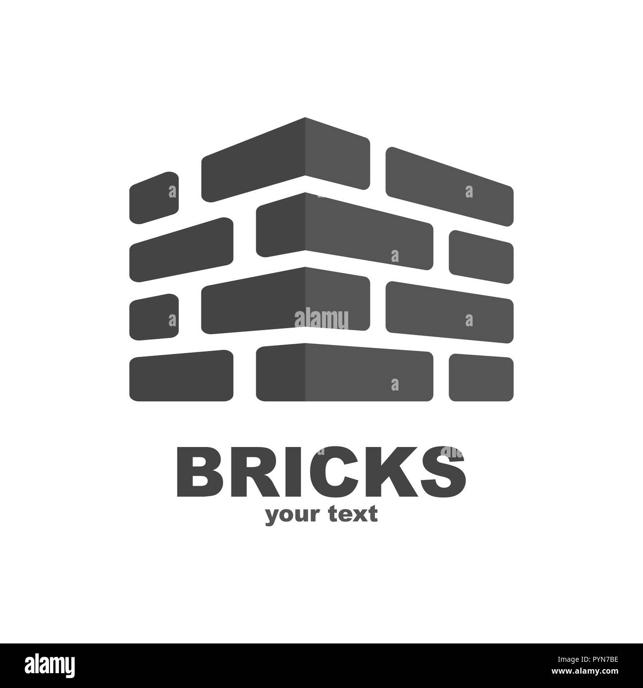 Brick Contruction Logo Template Design. Vector. EPS 10 Stock Vector