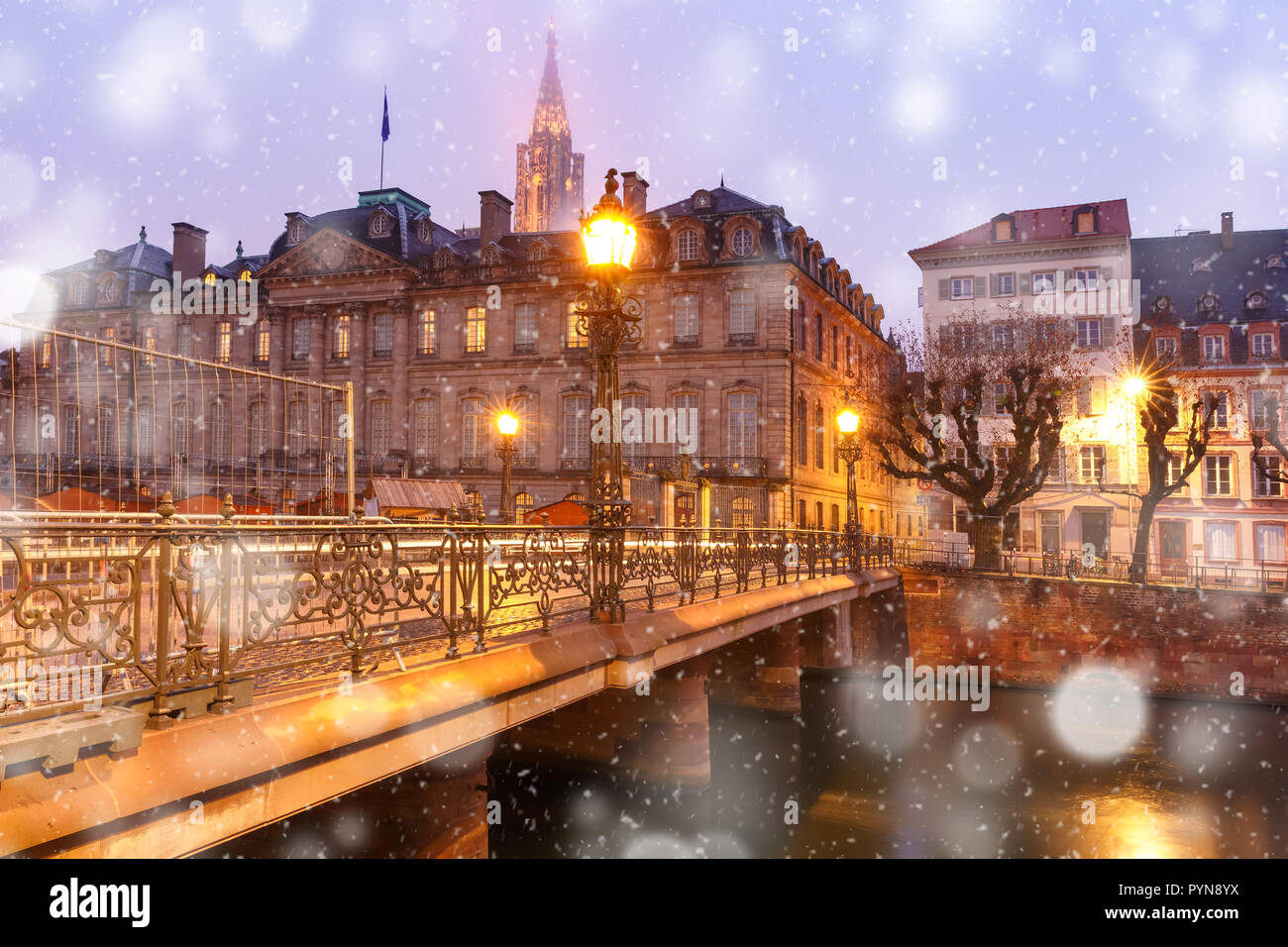 Morning Strasbourg, Alsace, France Stock Photo