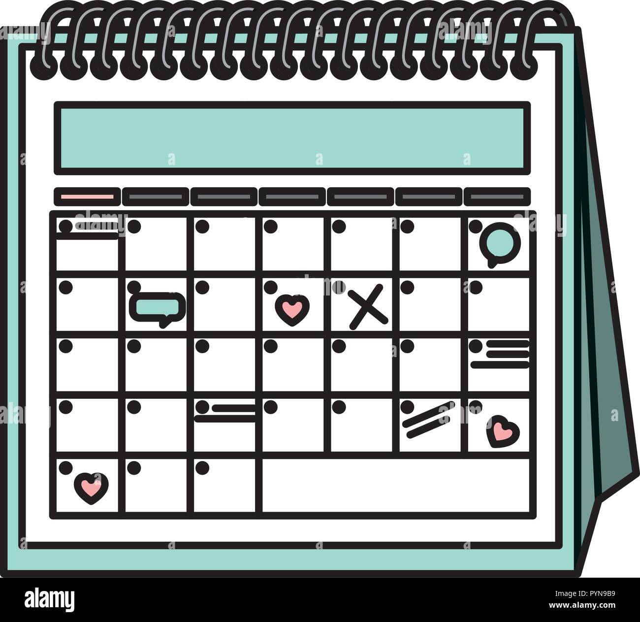 calendar reminder isolated icon Stock Vector Image & Art - Alamy