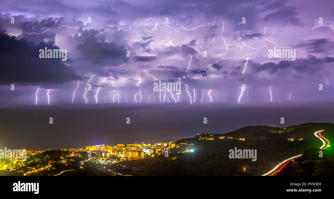 Big sea storm Stock Photo