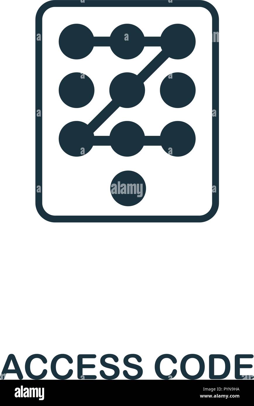 Access Code icon. Premium style design from security collection. UX and ...