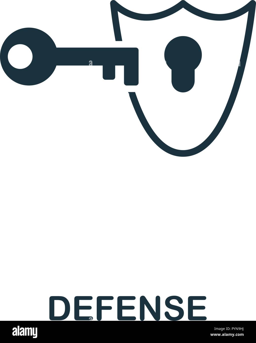 Defense icon. Premium style design from security collection. UX and UI ...