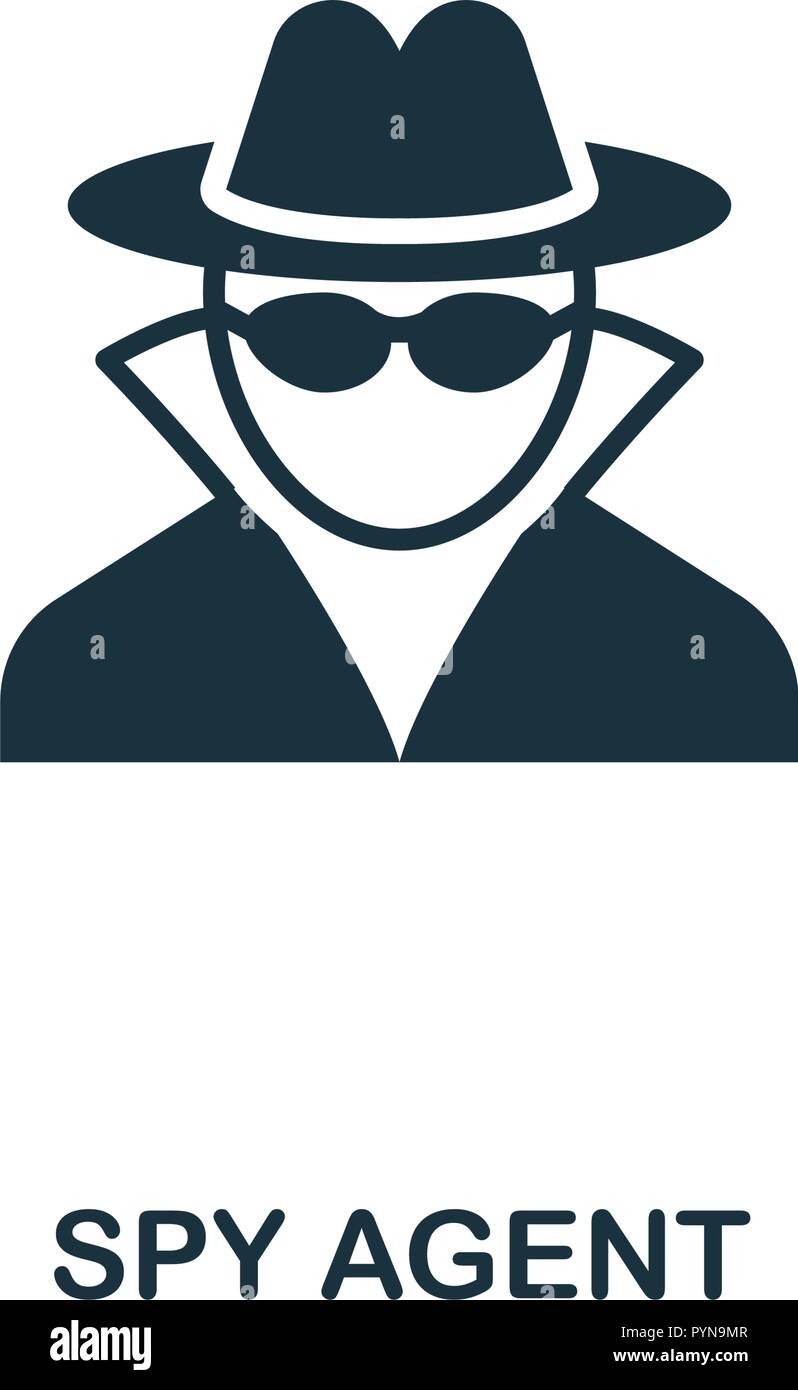 Spy Agent icon. Premium style design from security collection. UX and