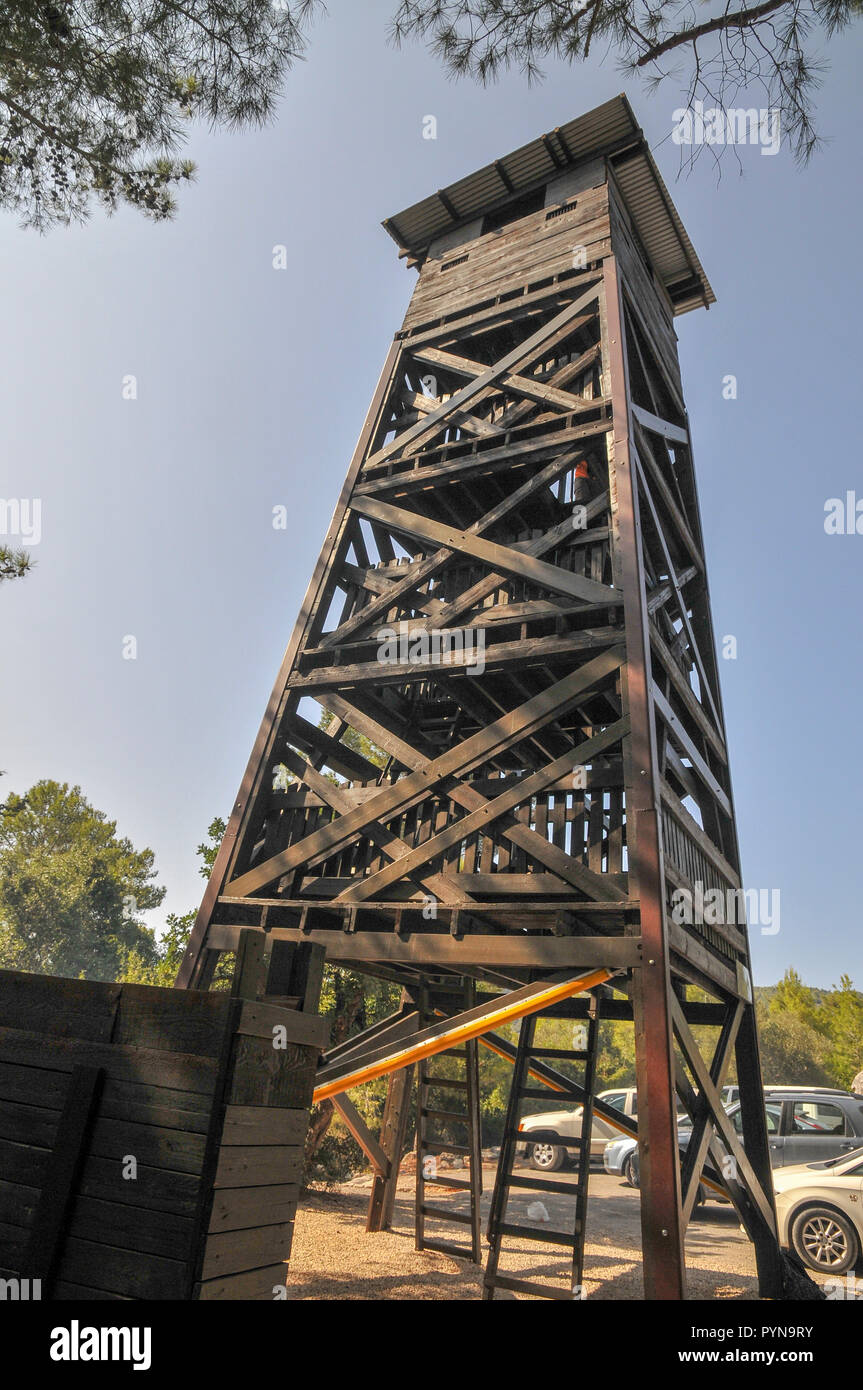 Forest Fire Lookout Tower High Resolution Stock Photography and 