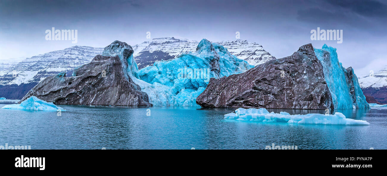 Küstenlandschaft in Grönland, Nordpolarmeer, Arktis | Coast landscape at Greenland, North polar ocean, Arctic Stock Photo