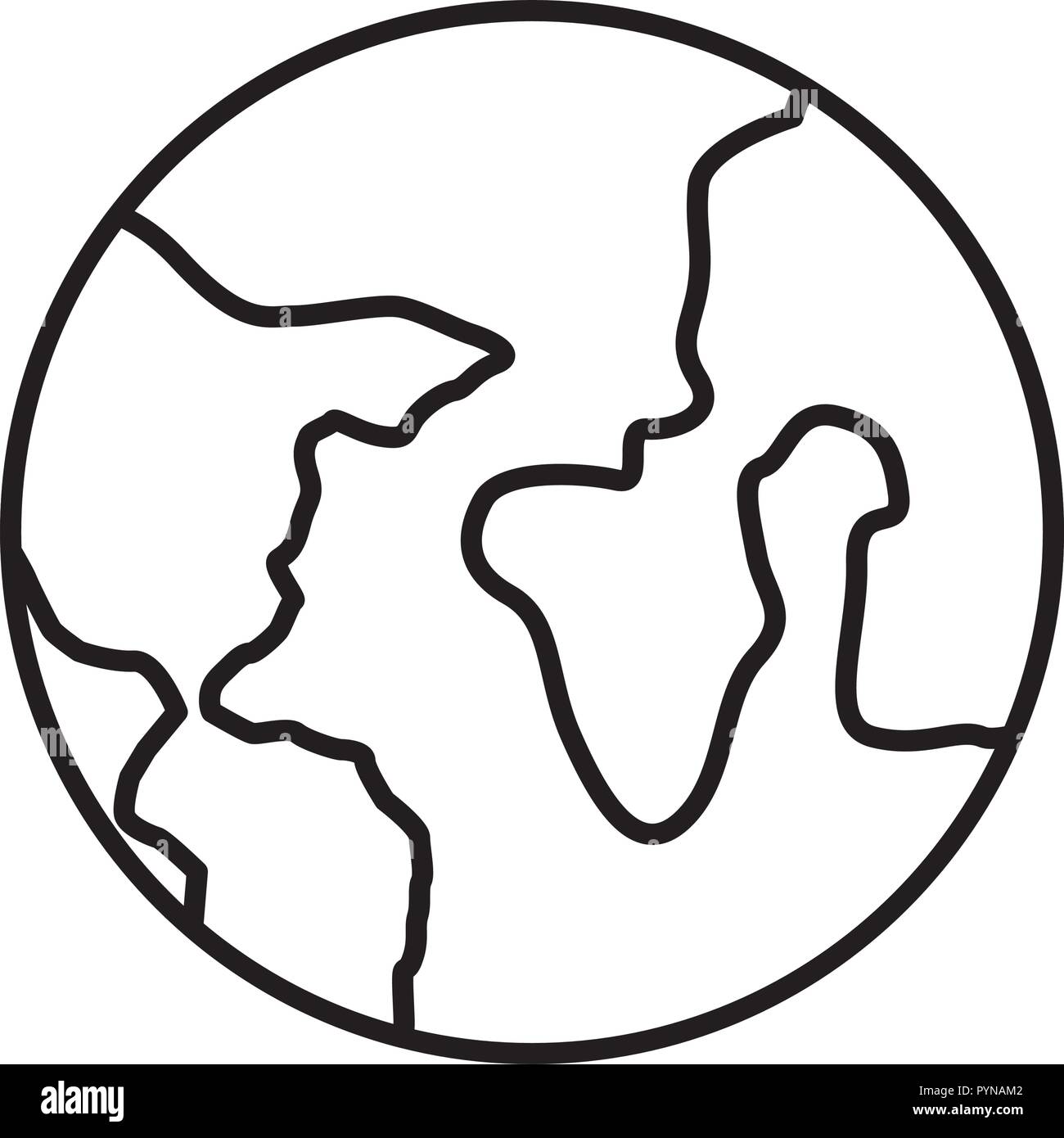 planet earth isolated icon Stock Vector Image & Art - Alamy