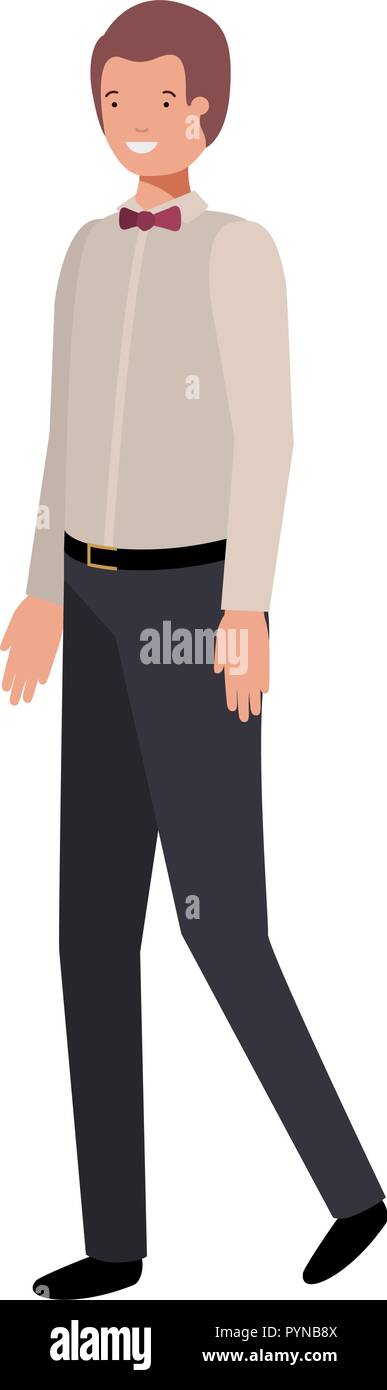 young business man avatar character Stock Vector