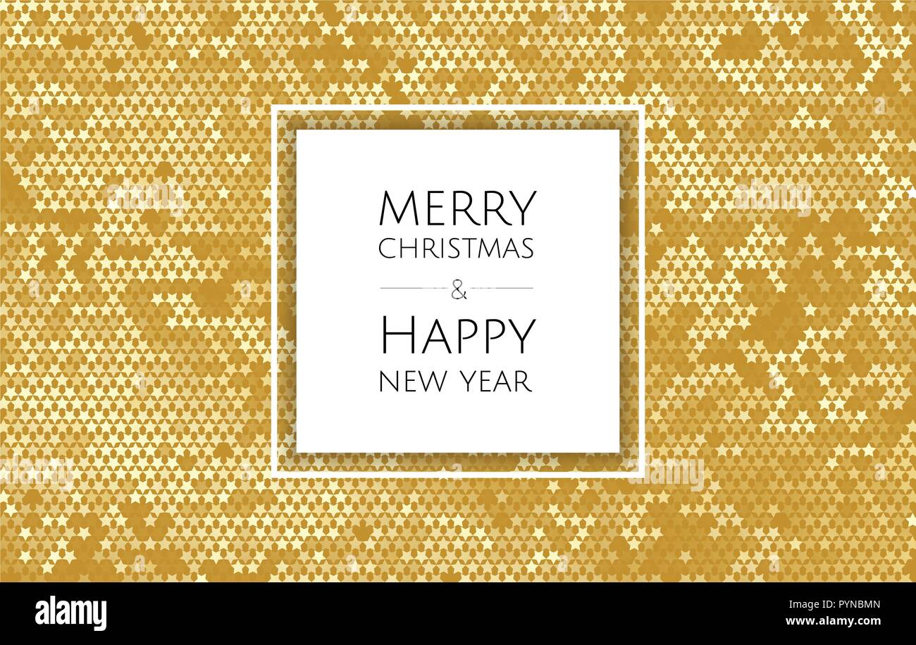 Christmas and New Year background with Gold glitter texture. Xmas card ...
