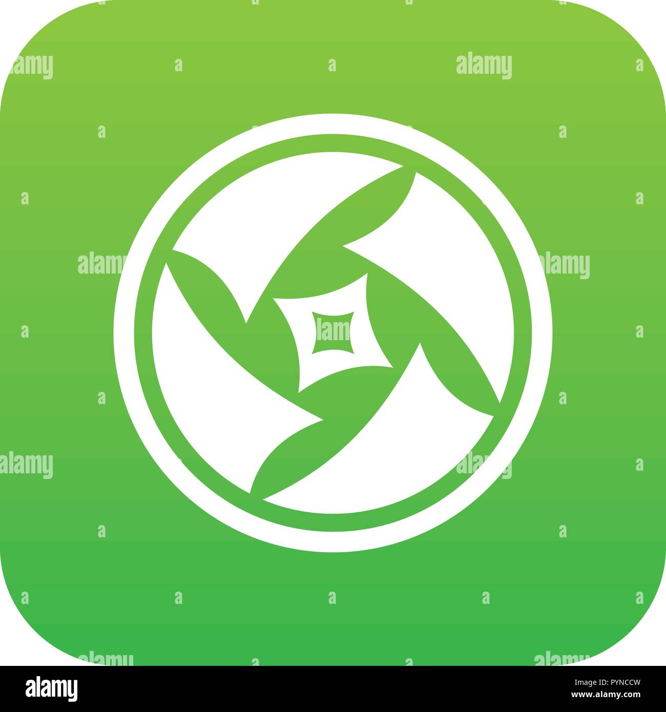 Covered objective icon digital green Stock Vector Image & Art - Alamy