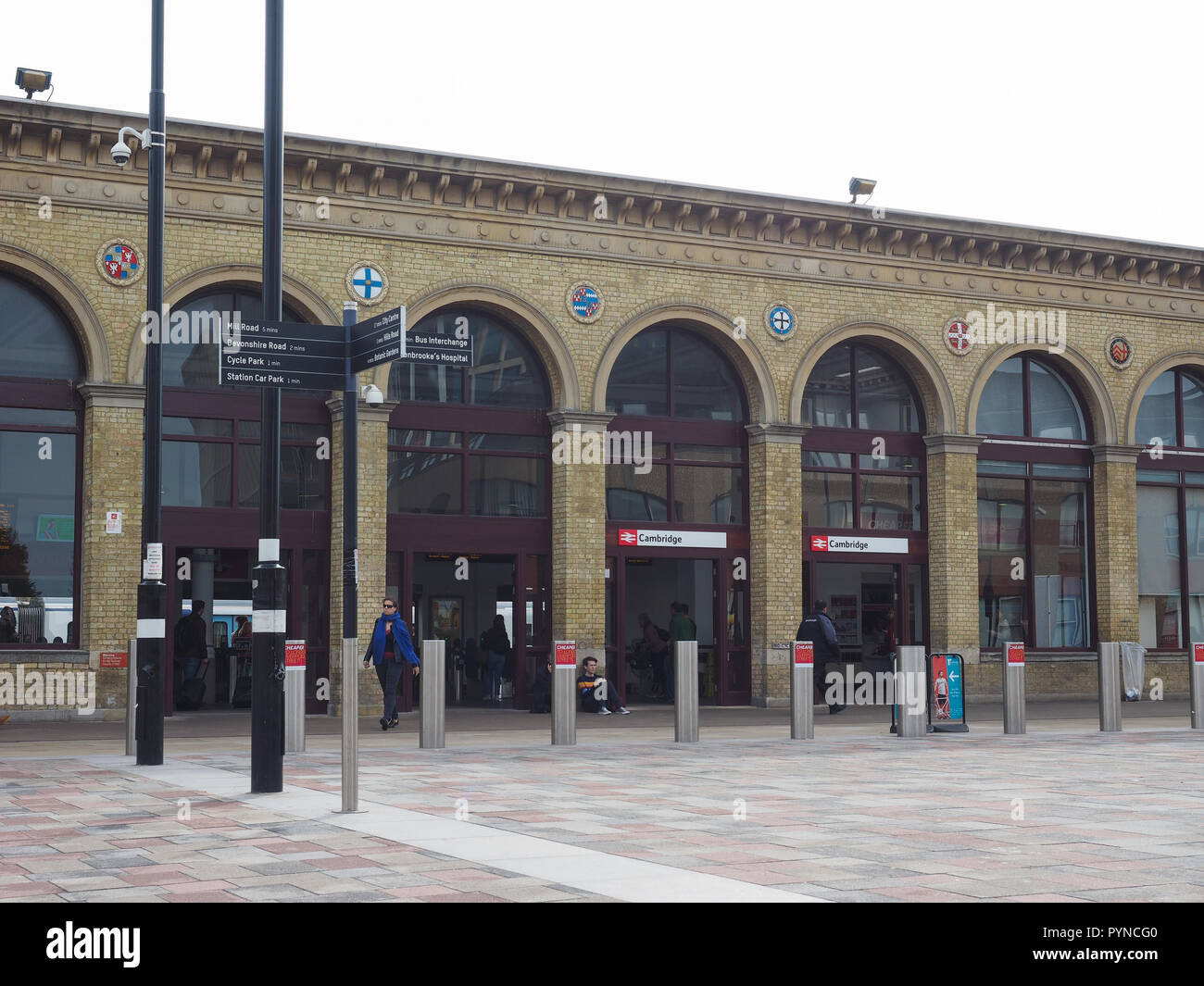 CAMBRIDGE, UK CIRCA OCTOBER 2018 Cambridge railway station Stock