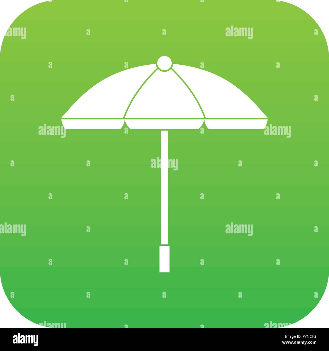 Sun umbrella icon digital green Stock Vector Image & Art - Alamy