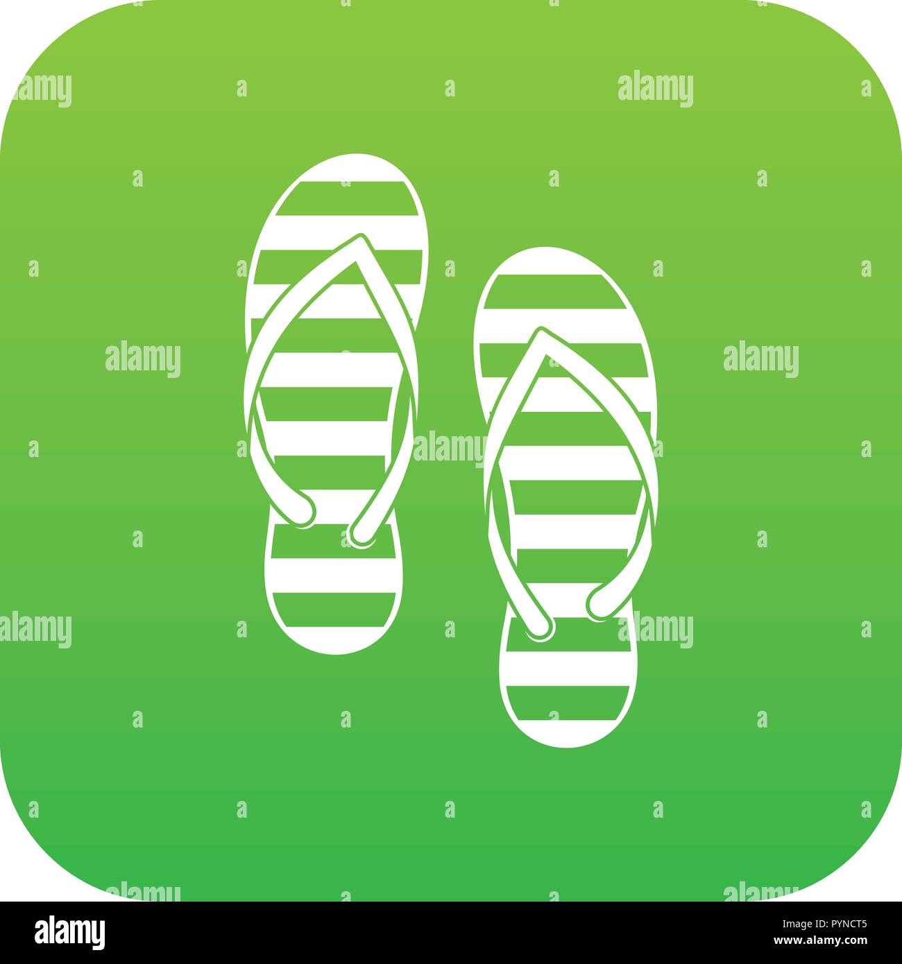 Flip flop icon digital green Stock Vector Image & Art - Alamy