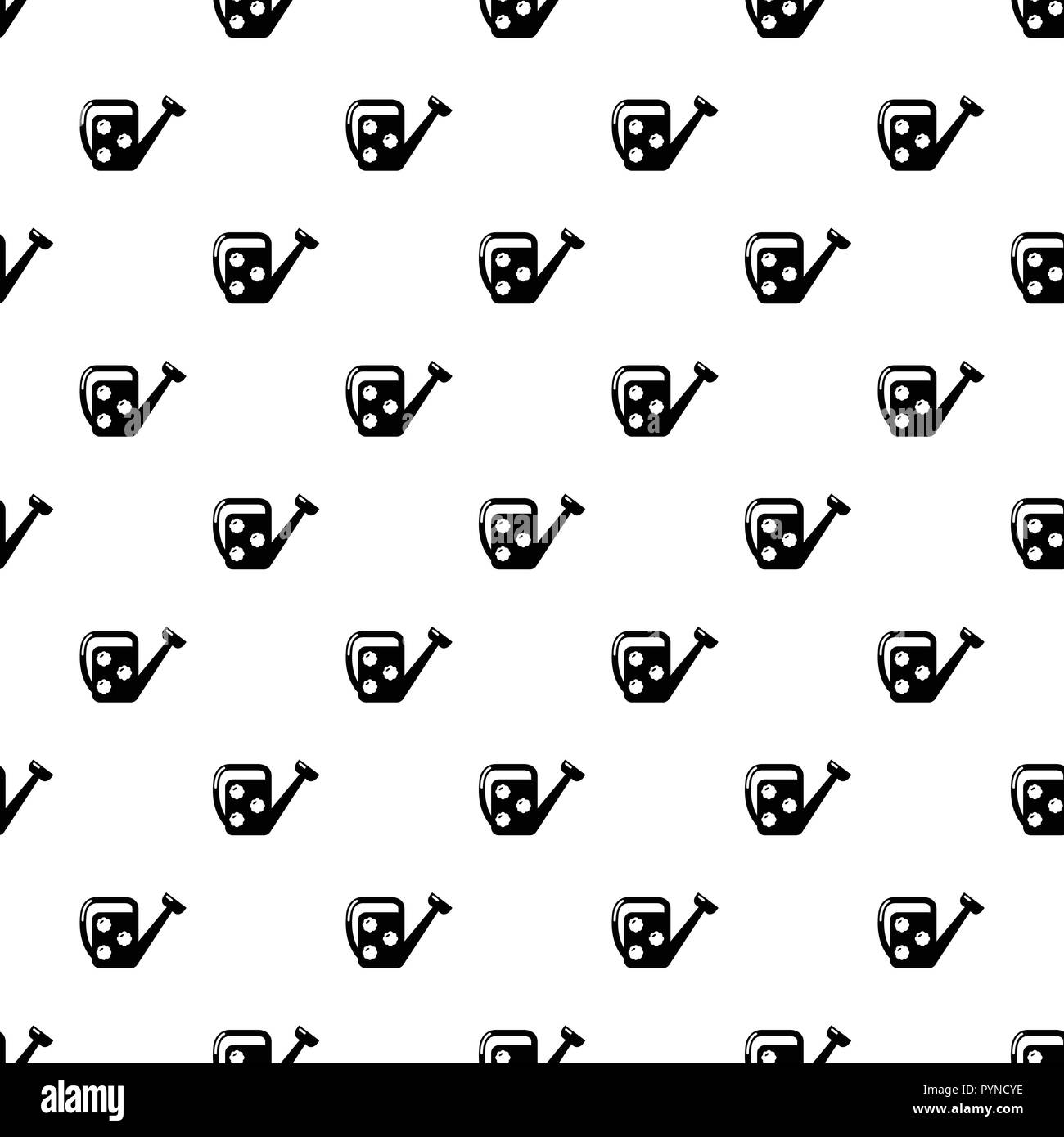 Watering can pattern vector seamless Stock Vector