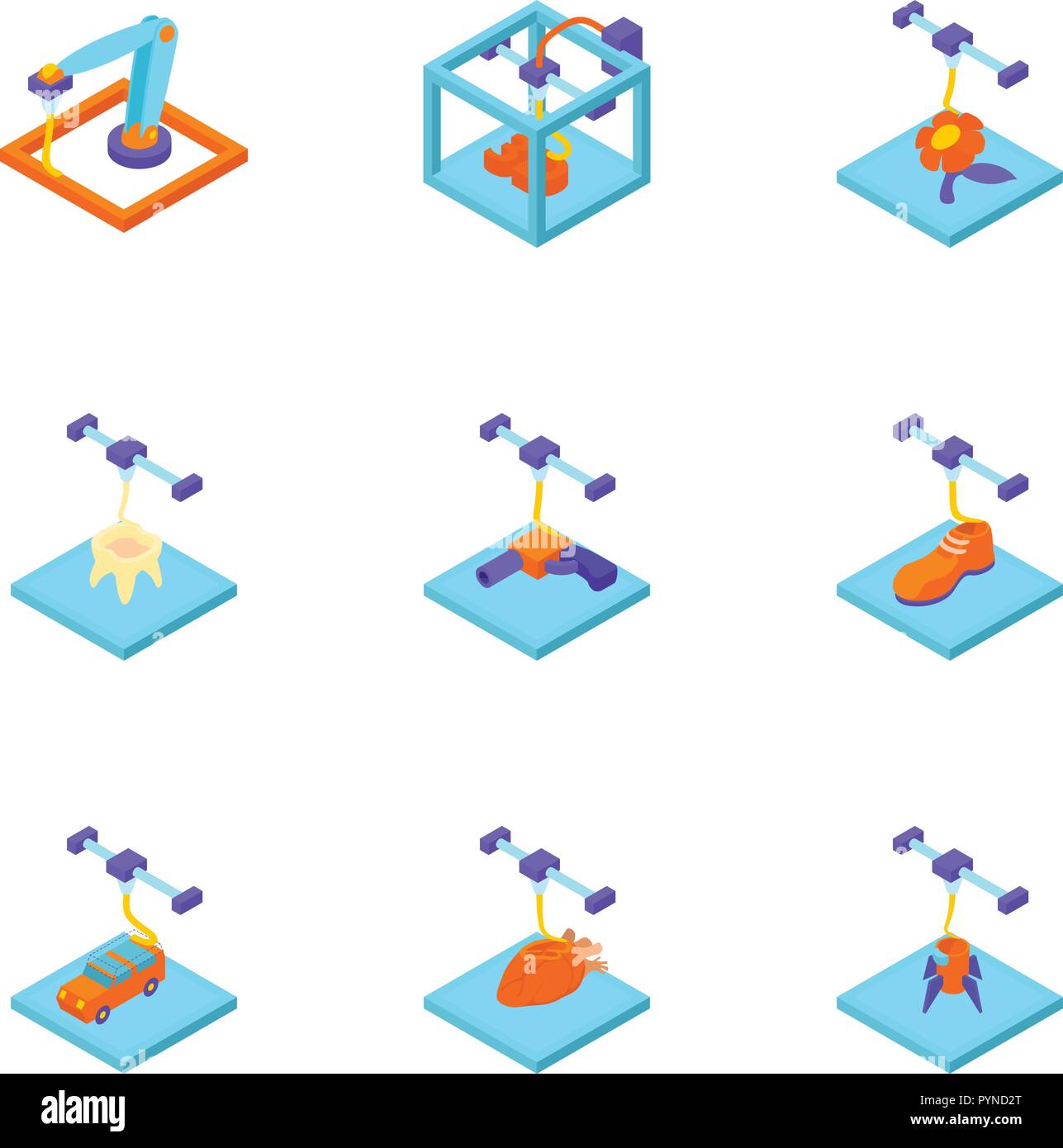 Stamp icons set, cartoon style Stock Vector Image & Art - Alamy