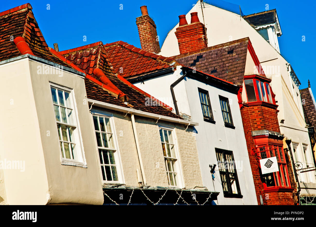 Goodramgate, shop details, York, england Stock Photo Alamy