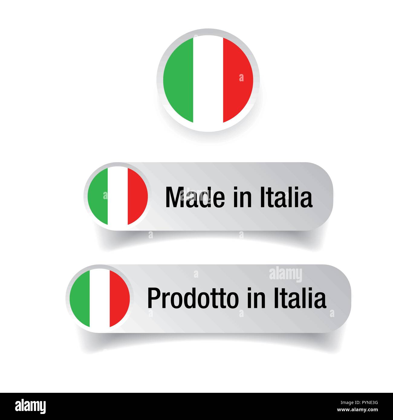 Fashio Graphic Adesivi Stickers Bandiera Italiana Italia Tricolore