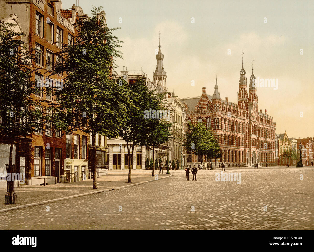 The post office, Amsterdam, Holland ca. 18901900 Stock Photo Alamy