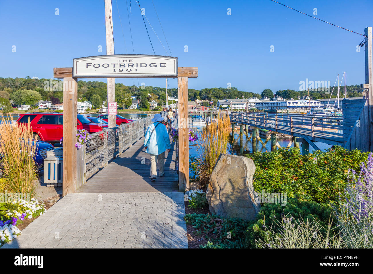 Footbridge in Boothbay Harbor, Maine