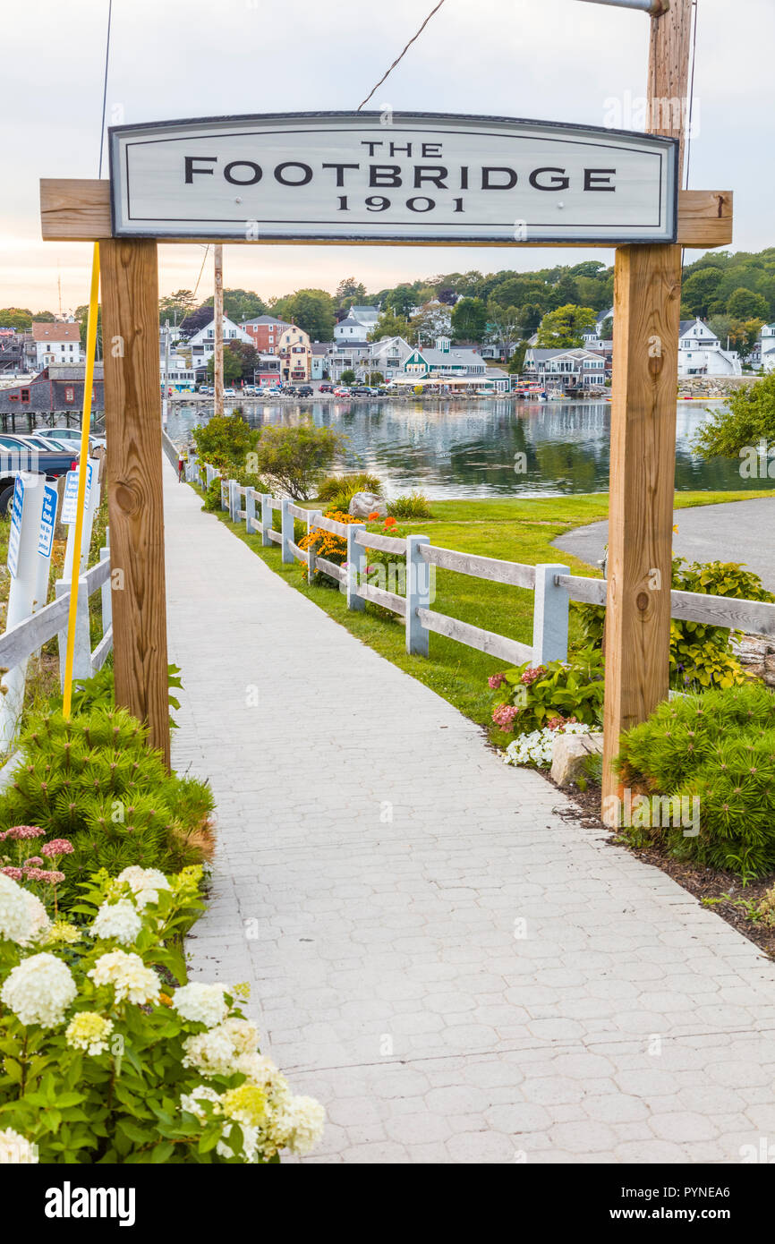 Footbridge in Boothbay Harbor, Maine