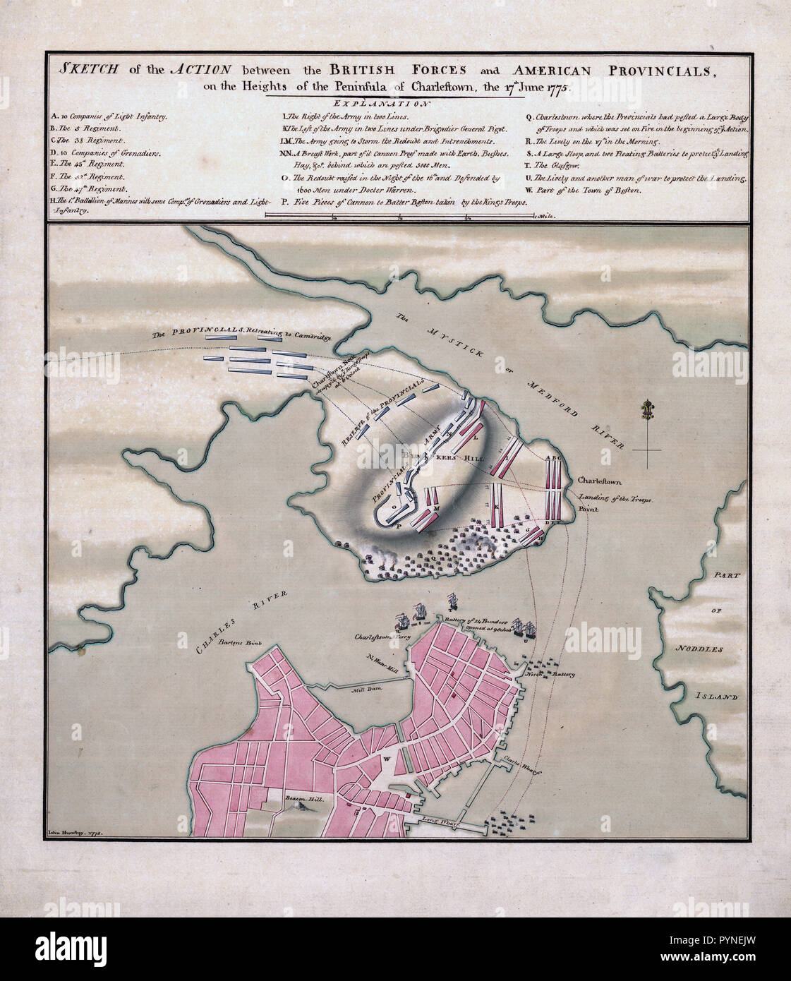 Map of charlestown hi-res stock photography and images - Alamy