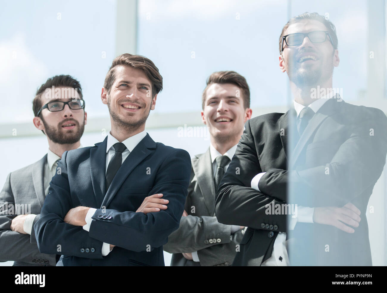 successful business people standing together Stock Photo - Alamy