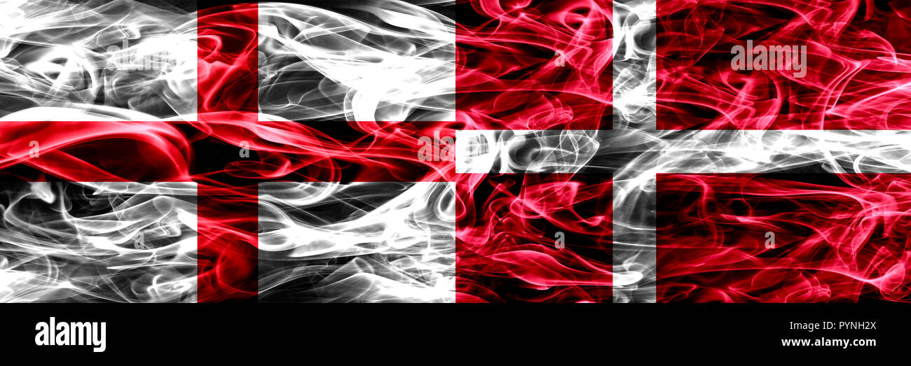 wallpapers Denmark And England Flag https www alamy com england vs denmark danish smoke flags placed side by side thick colored silky smoke flags of english and denmark danish image223594530 html
