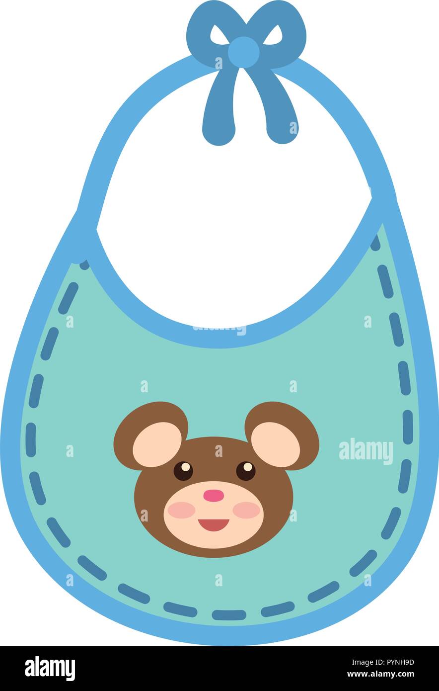 Download baby bib isolated icon vector illustration design Stock ...