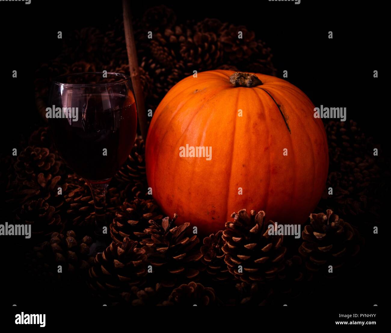 Natural  pumpkin rustic Stock Photo