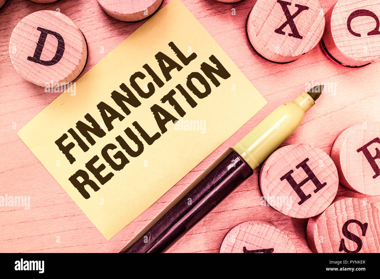 Handwriting Text Writing Financial Regulation Concept Meaning Aim To Maintain The Integrity Of Finance System Stock Photo Alamy
