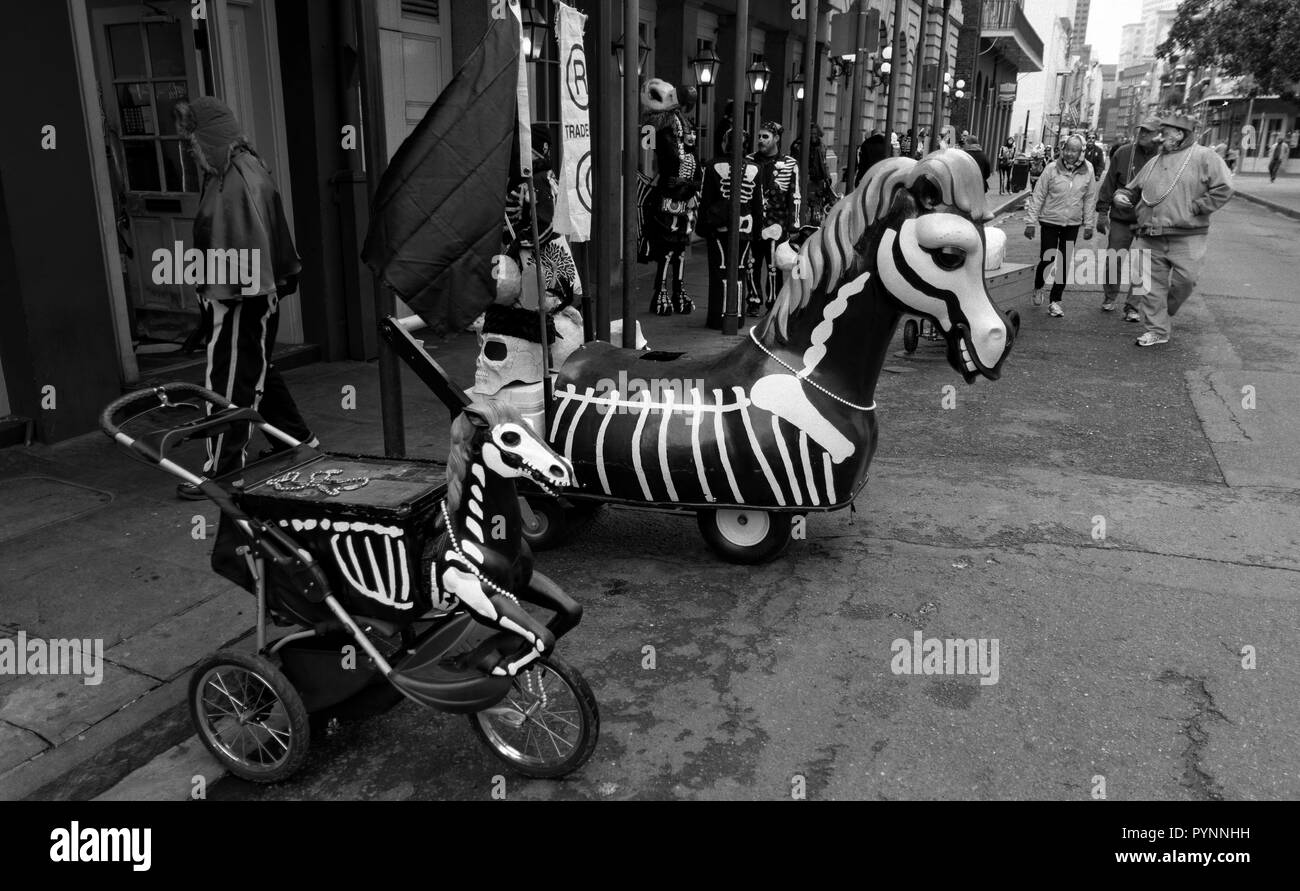 Mardi gras parade black and white hires stock photography and images