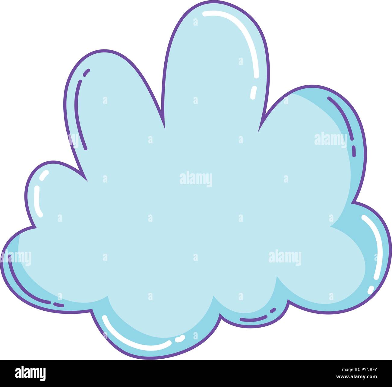 Cute cloud cartoon isolated Stock Vector Image & Art - Alamy