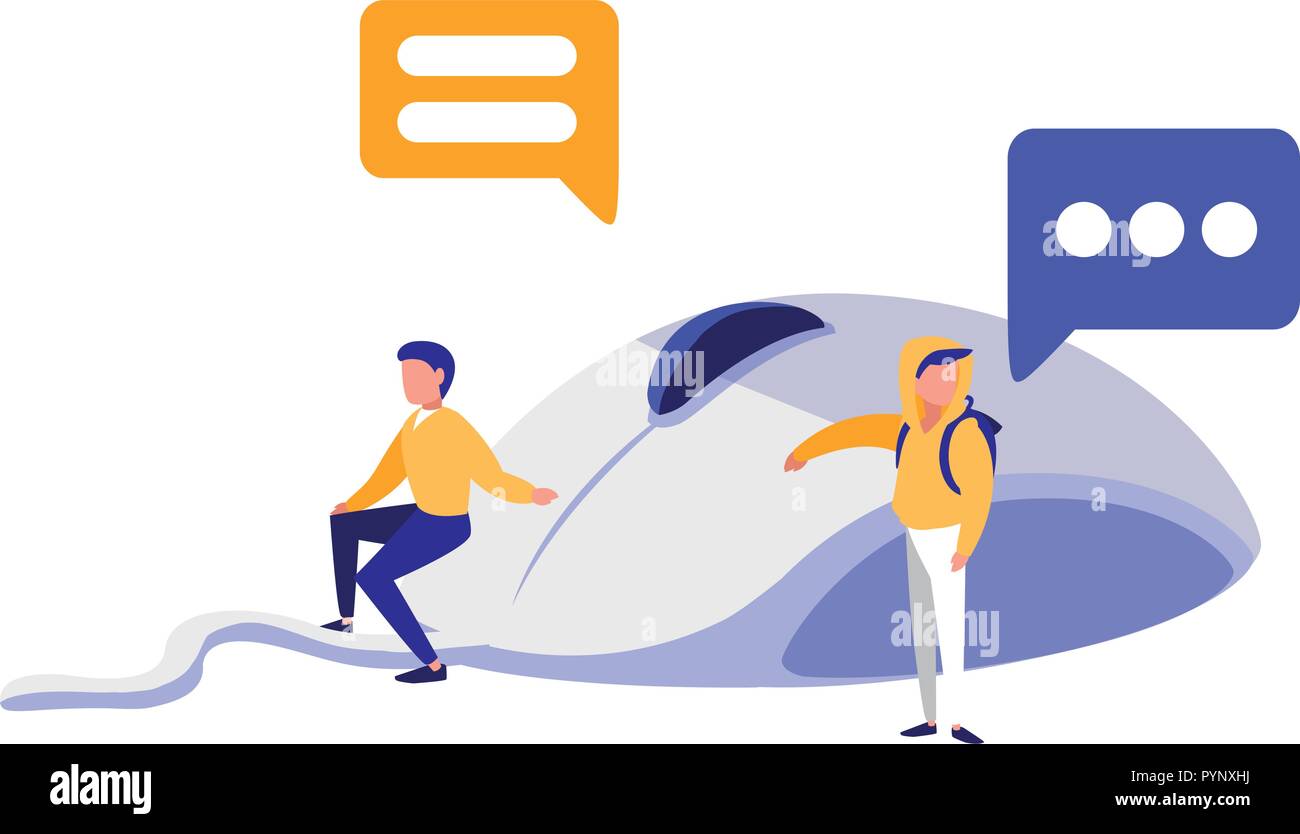 young men couple talking characters vector illustration design Stock ...