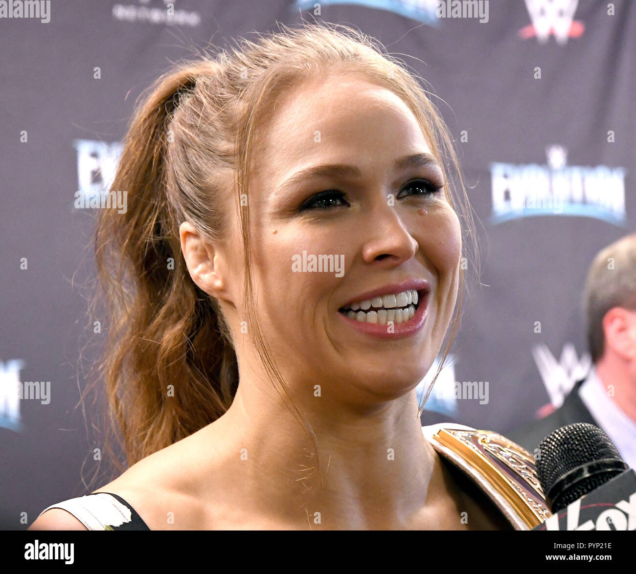 NEW YORK, NY - OCTOBER 28: Ronda Rousey attends the WWE first ever all