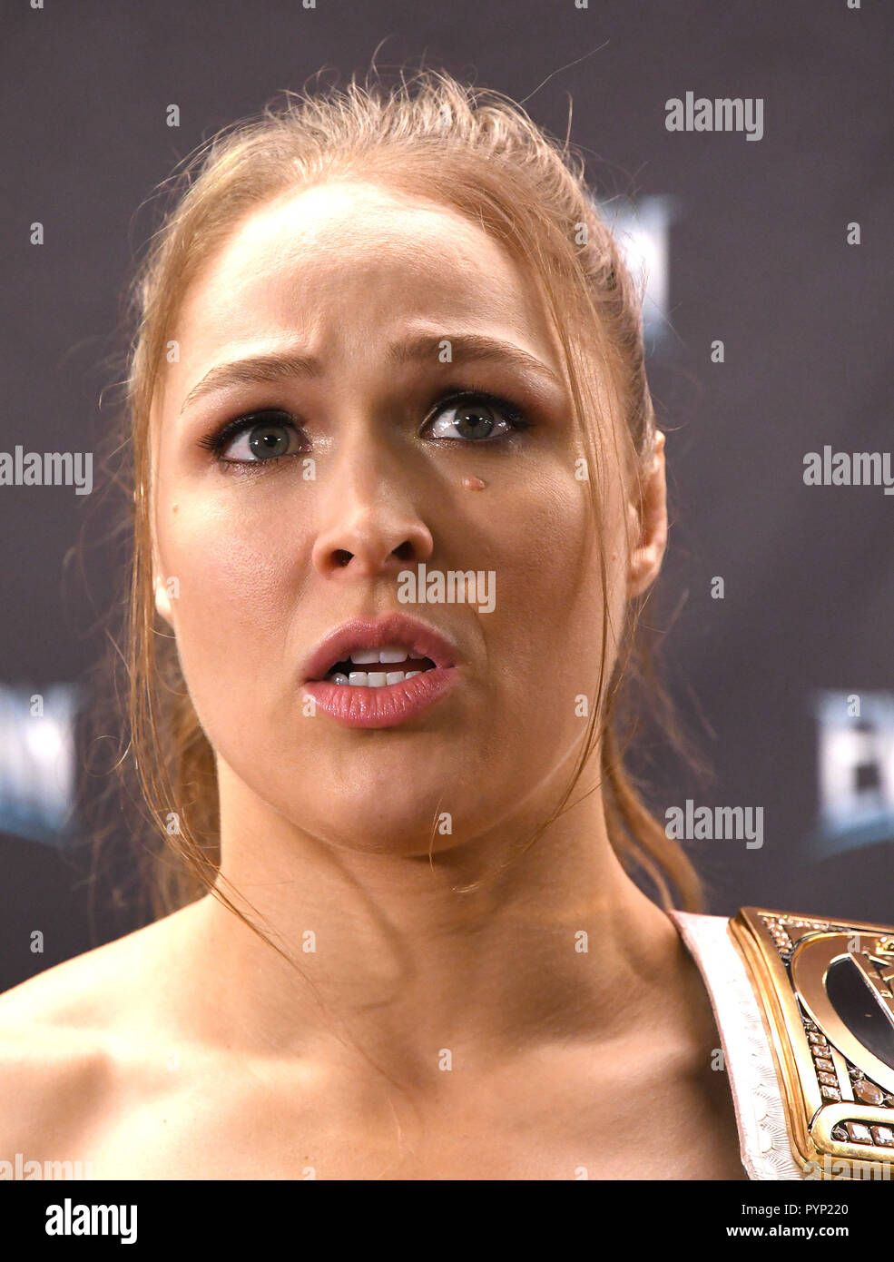 NEW YORK, NY - OCTOBER 28: Ronda Rousey attends the WWE first ever all