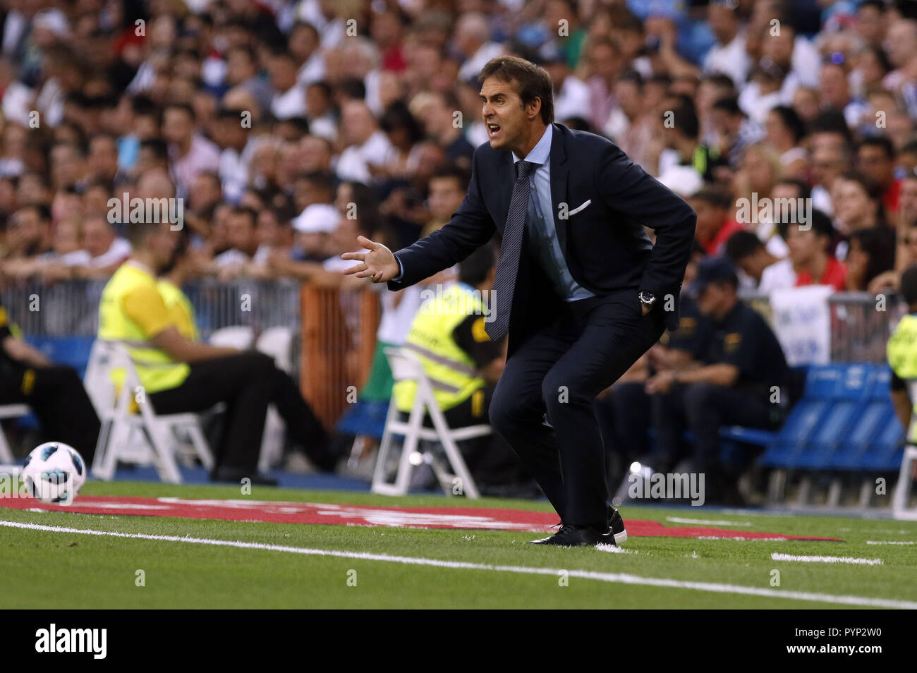 Madrid Madrid Spain 11th Aug 2018 Julen Lopetegui During His