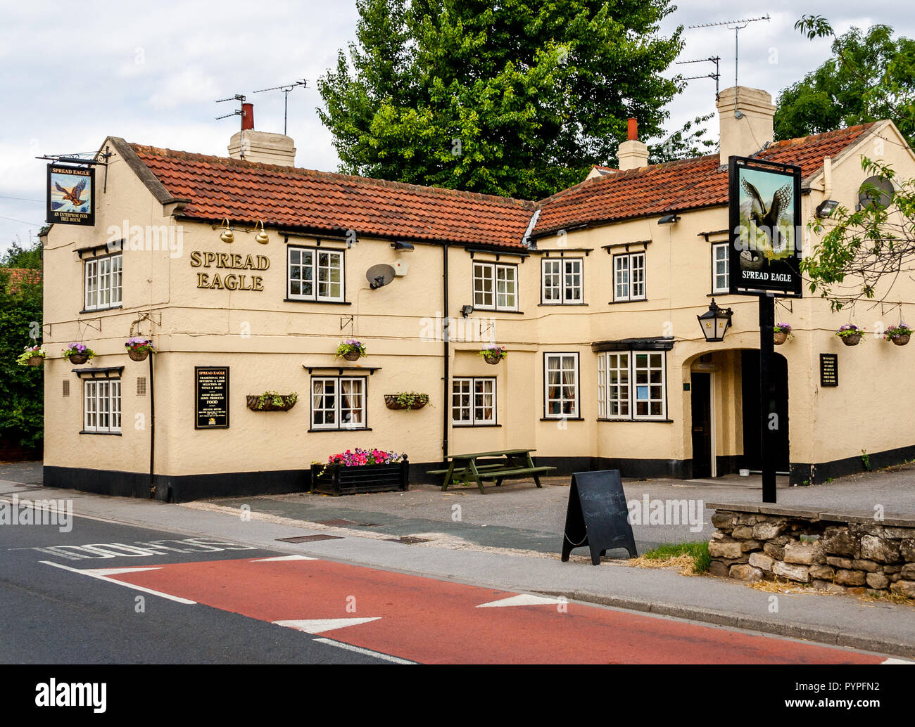 The Spread Eagle pub, Estcourt Road, Darrington, West Yorkshire Stock Photo