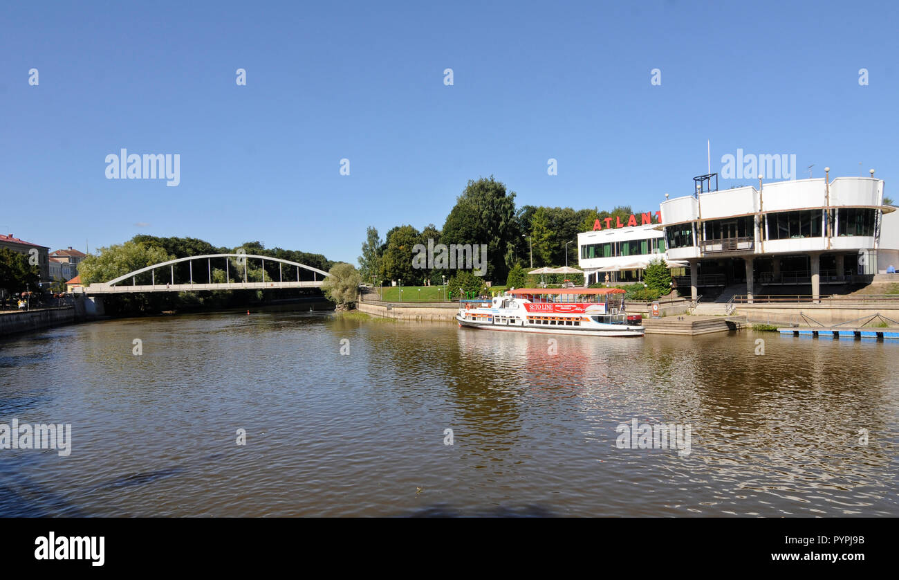 Emajogi river, Tartu, Estonia Stock Photo
