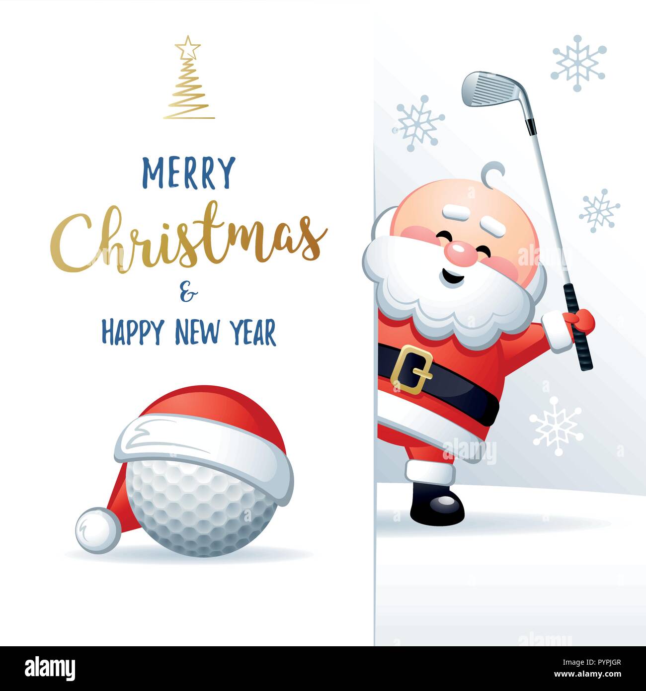 Golf christmas hi-res stock photography and images - Alamy