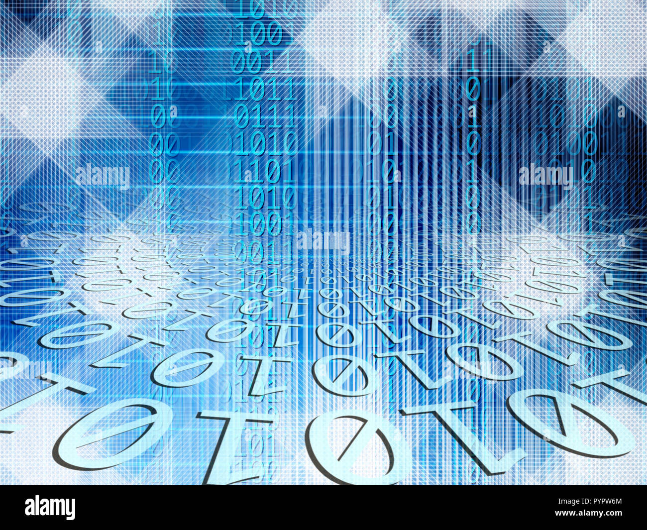 Abstract background of technology concept with glowing structural ...
