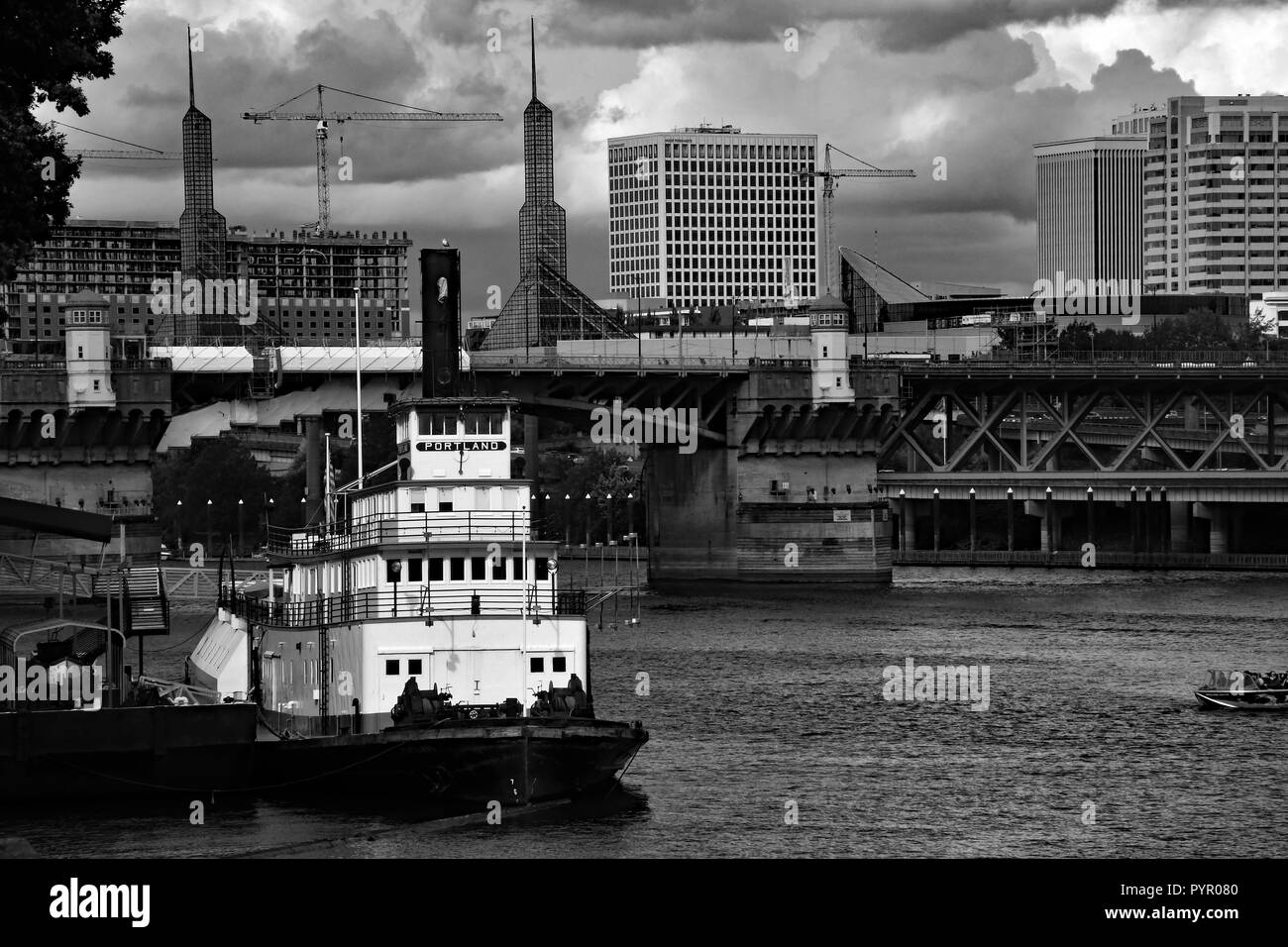Portland Waterfront Park Stock Photo