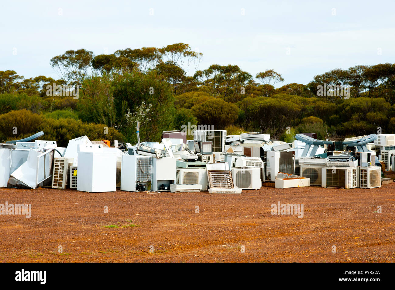 Old Appliances Junkyard Stock Photo Alamy