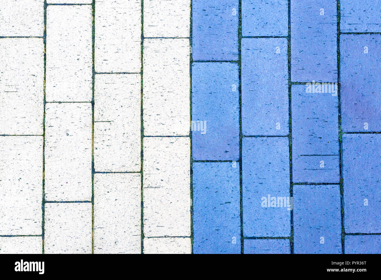 Colored concrete textured paving slabs, close up image Stock Photo Alamy