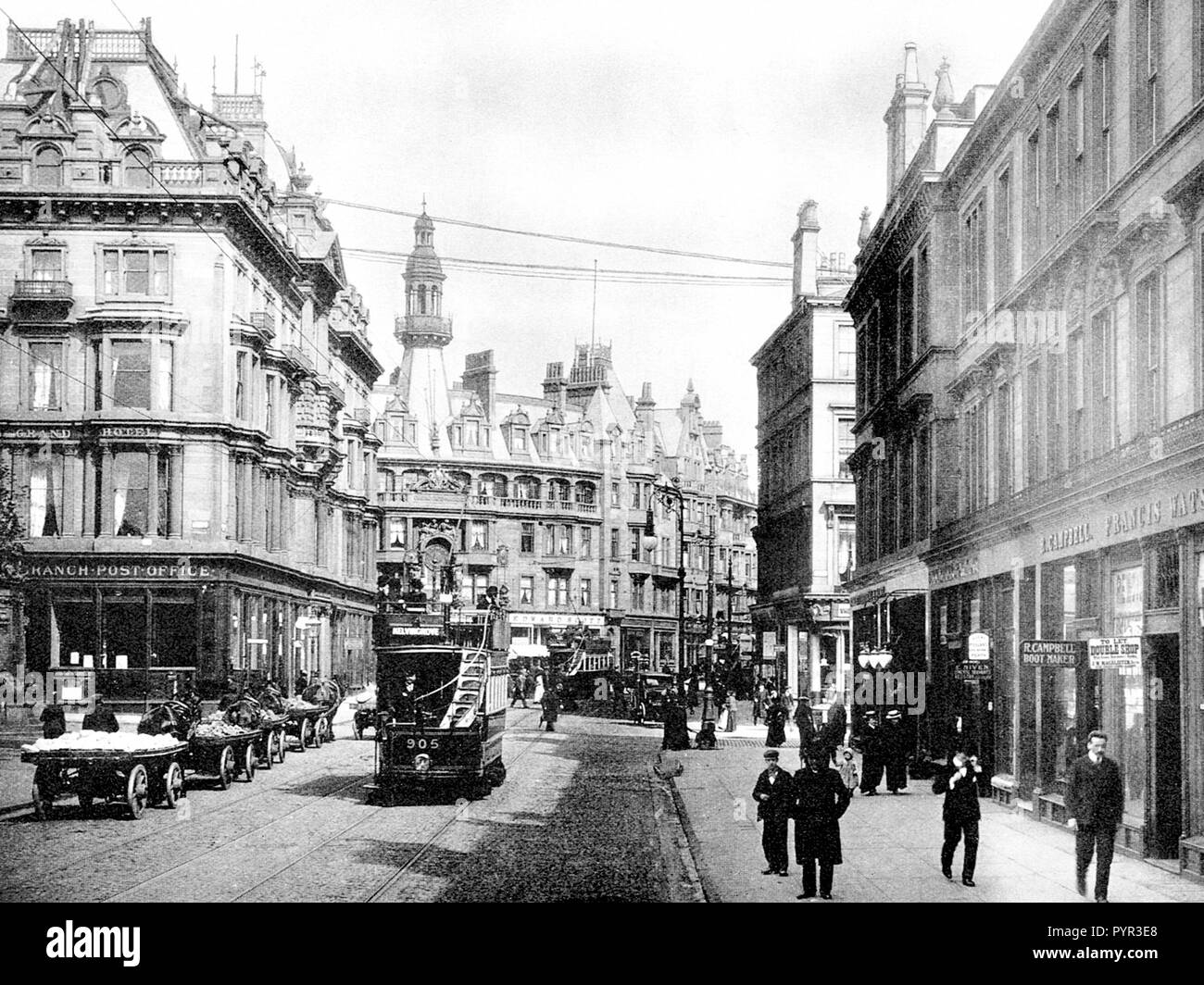 Cross, Glasgow early 1900s Stock Photo