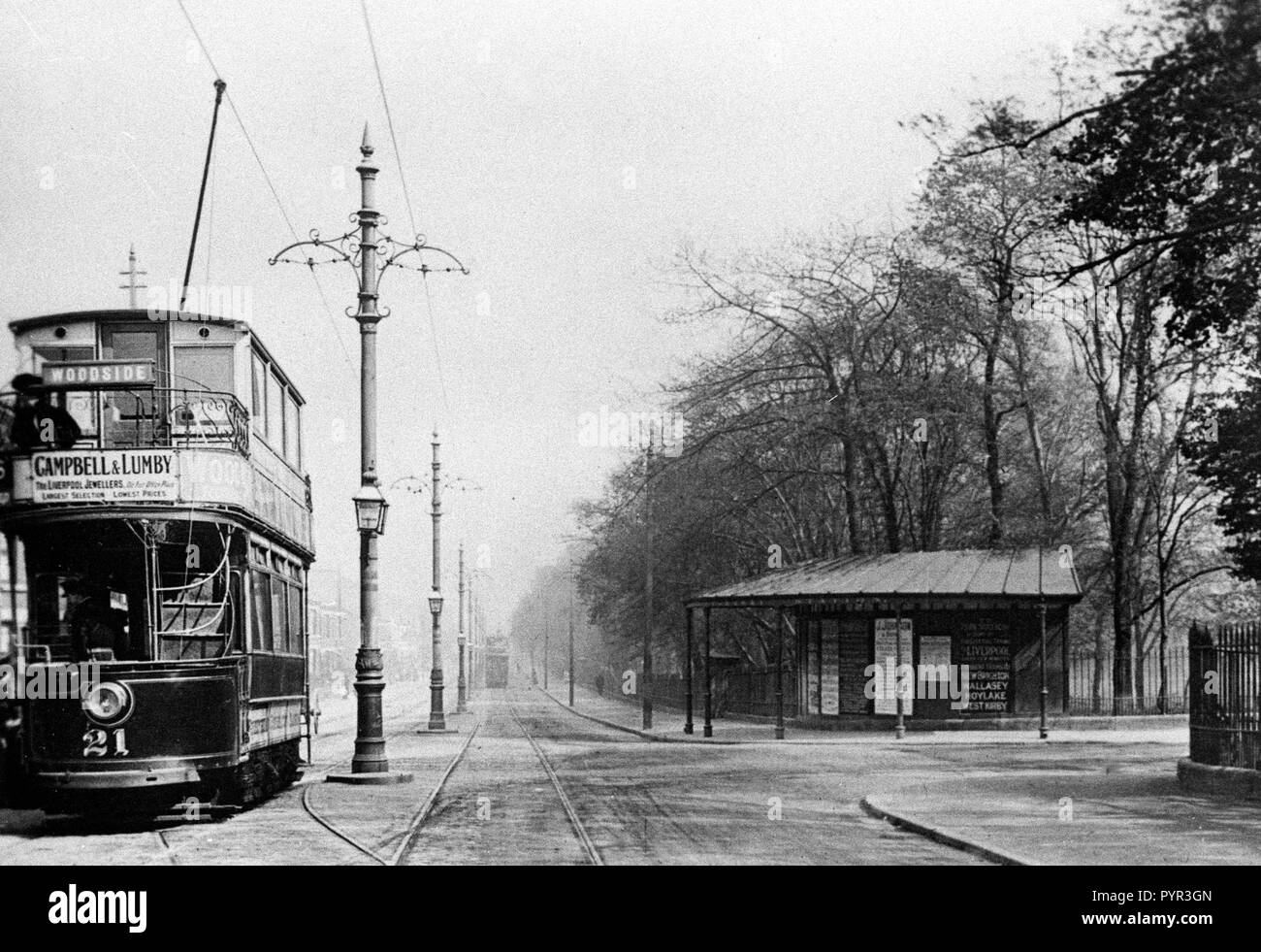 Park Road North, Birkenhead early 1900’s Stock Photo Alamy