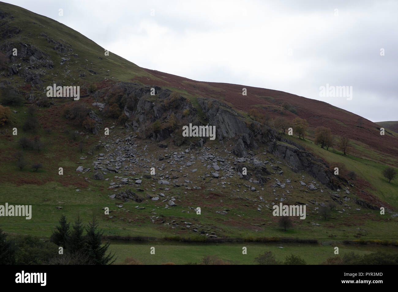 Cambrian Mountains in Wales Stock Photo