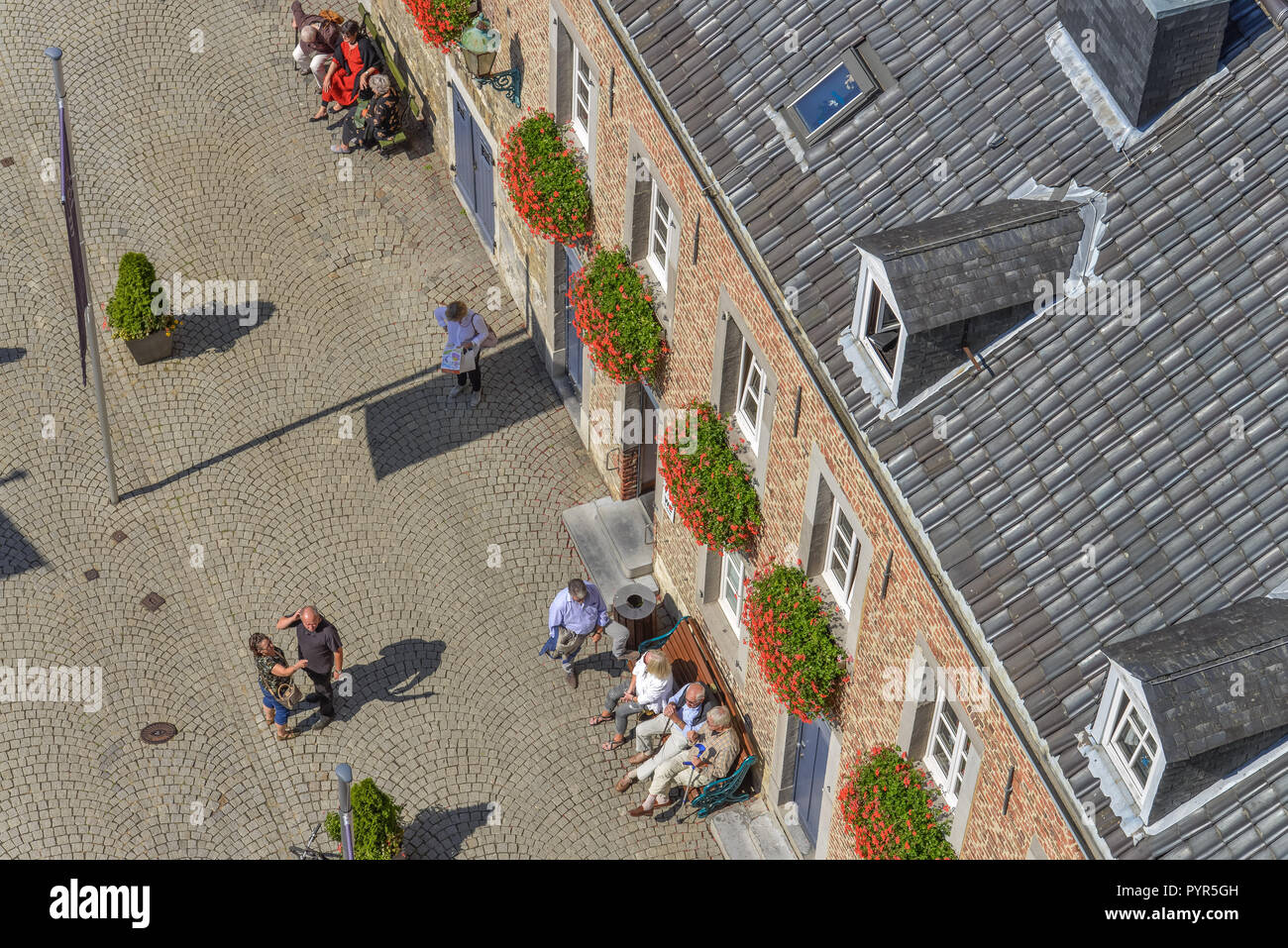 Hauser at the cathedral court, cathedral, Old Town, Aachen, North Rhine-Westphalia, Germany, Hauser am Domhof, Dom, Altstadt, Nordrhein-Westfalen, Deu Stock Photo