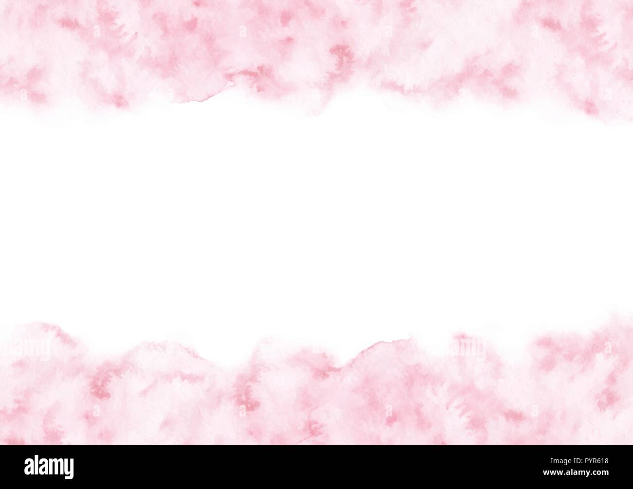 Hand Painted Pastel Pink Watercolor Texture Frame Isolated On The White Background Vector Border Template For Cards And Wedding Invitations Stock Vector Image Art Alamy