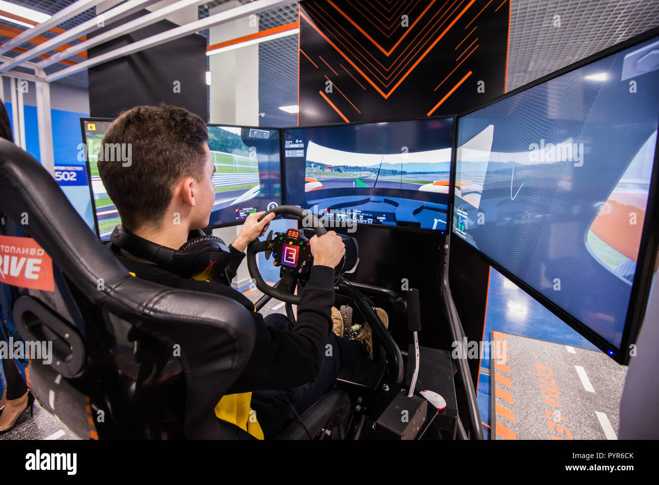 Car racing game screen hi-res stock photography and images - Alamy