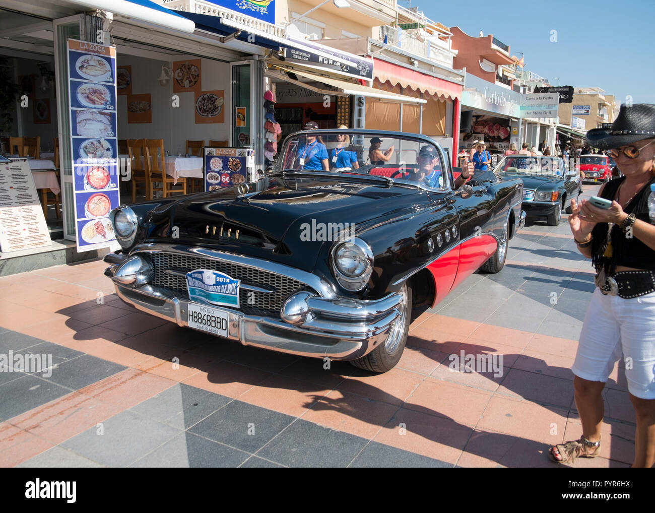 Buick Roadmaster. Classic car meeting in Torremolinos, Málaga, Spain. Stock Photo